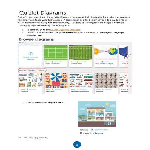 Creating a Quizlet Diagram Updated 2021