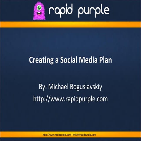 Creating a Social Media Plan
