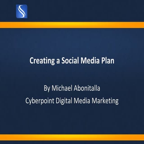 Creating a social media plan