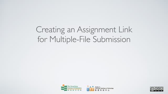 Creating assignment link for multiple files submission