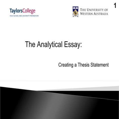 Creating a thesis_statement