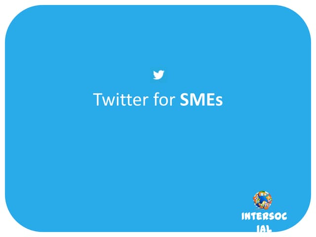 Creating a twitter account for your business