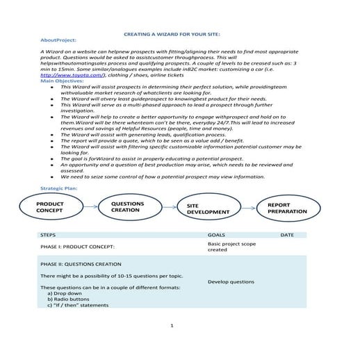 Product Wizard for Your Site