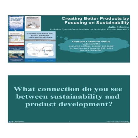 Creating Better Products by Focusing on Sustainability