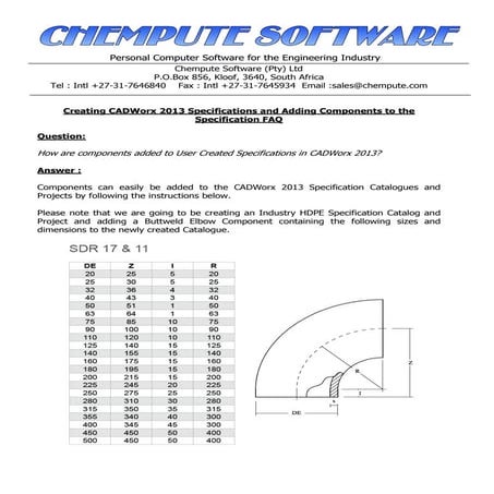 Creating CADWorx 2013 Specifications and Adding Components to the Specification.pdf