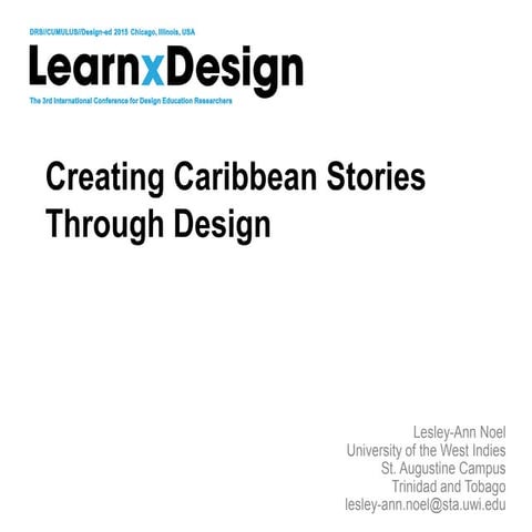 Creating caribbean stories through design
