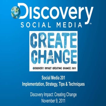 Creating change   social media 11 9