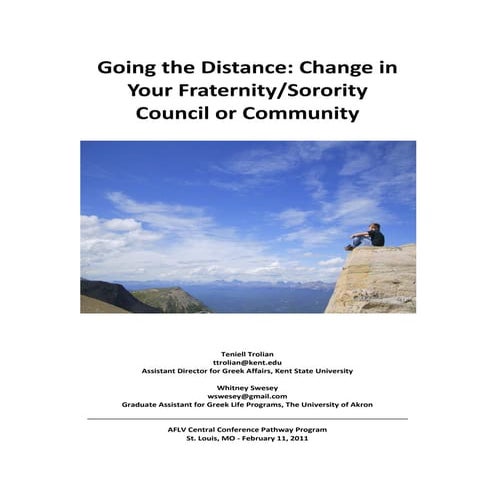 Creating Change in Your Council or Community