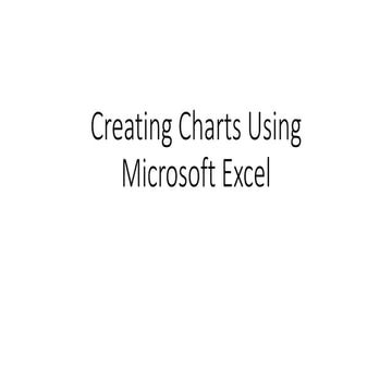 Making a Chart Using Excel