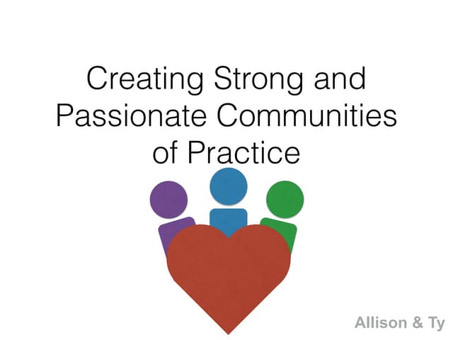 Creating strong & passionate agile communities of practice