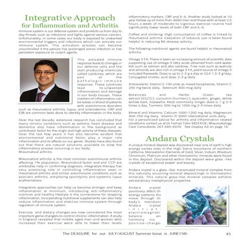 Integrative Approach to Arthritis