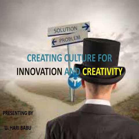 Creating culture for innovation and creativity