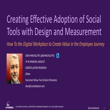 Creating Effective Adoption of Social Tools with Design and Measurement | DW24 Live 2019 by Dion Hinchcliffe