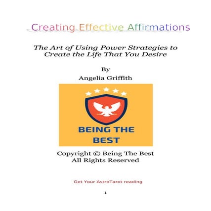 Creating effective affirmations