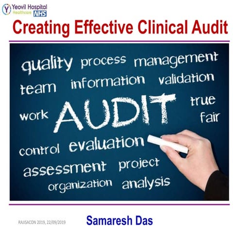 Creating effective clinical  audit 