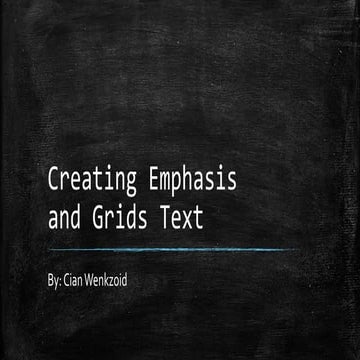 Creating emphasis | PPTX