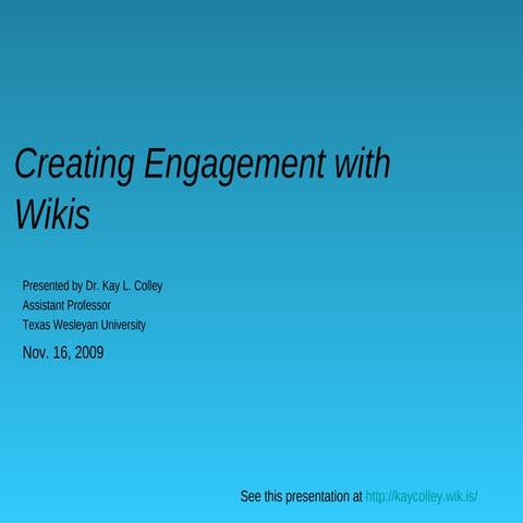 Broaden Your Network With Wikis