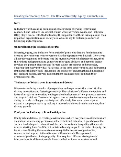 Navigating the Path to Inclusive Excellence | PDF