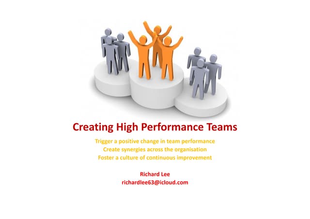 Creating high performance teams