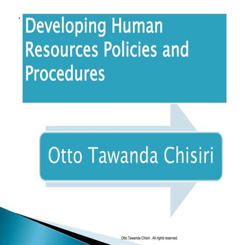 Creating human resources policy and procedures