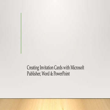 Creative Invitation Card Design Using Microsoft Publisher, Word ...
