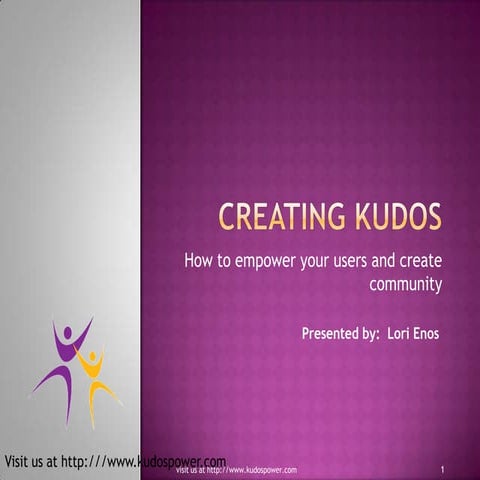 Creating Kudos For Slide Share