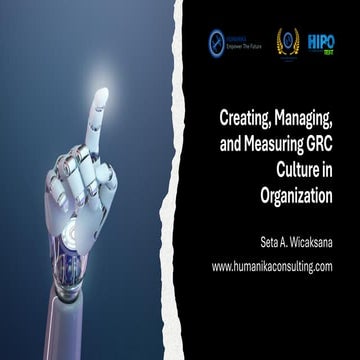 Creating, Managing, and Measuring GRC Culture