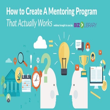 How to Create Mentoring Programs That Work | Webinar 11.25.15