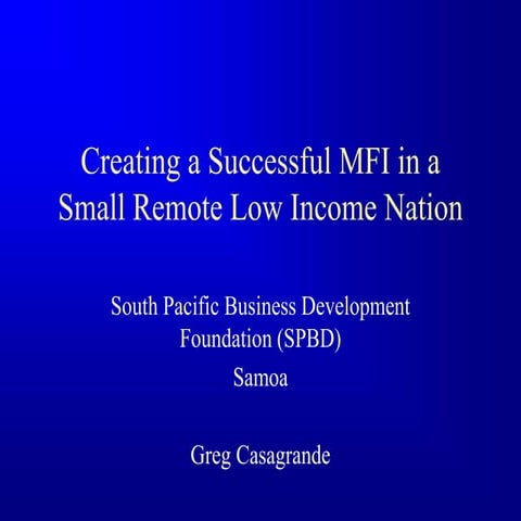 creating MFI.ppt
