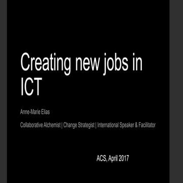 Creating new jobs in ict 