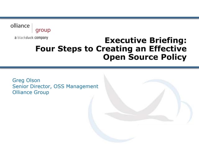 Four Steps to Creating an Effective Open Source Policy