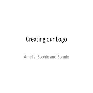 Creating our logo