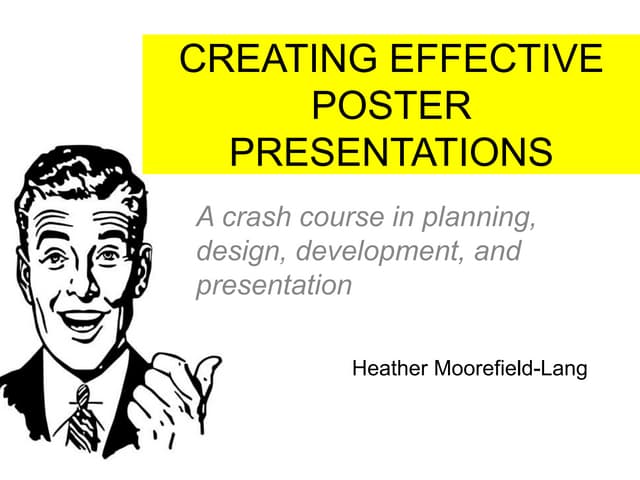Creating Poster Presentations