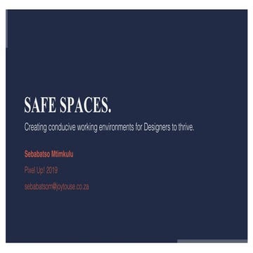 Psychological Safety: Creating conducive working environments for Designers t...