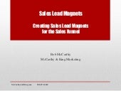 NEDMA14: Creating Sales Lead Magnet...