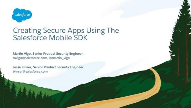 Creating secure apps using the salesforce mobile sdk