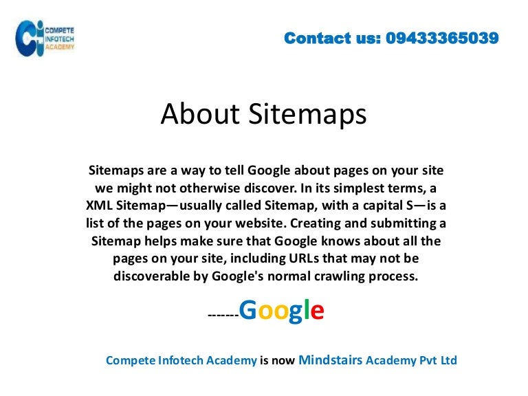 how to create an xml sitemap is an important topic of seo training in
