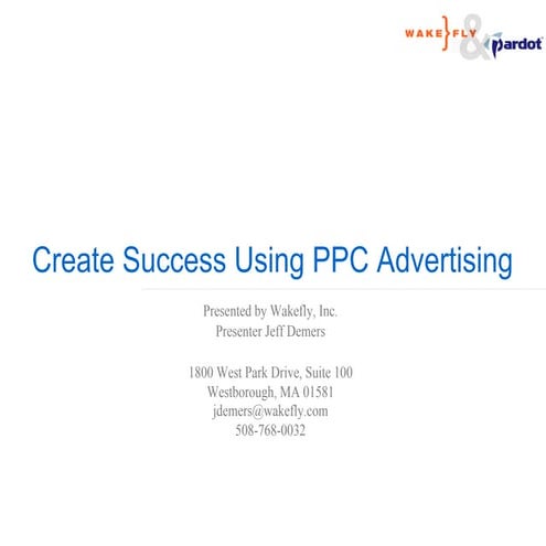 Creating Success Using PPC Advertising