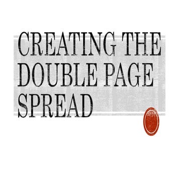 Creating The Double Page Spread Pptx