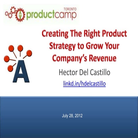 Creating The Right Product Strategy To Grow Your Company's Revenue - ProductC...