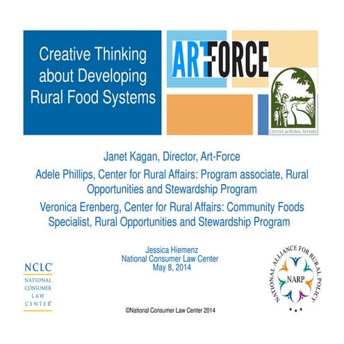 Creative Thinking about Developing Rural Food Systems