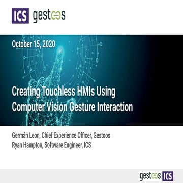 Creating Touchless HMIs Using Computer Vision for Gesture Interaction