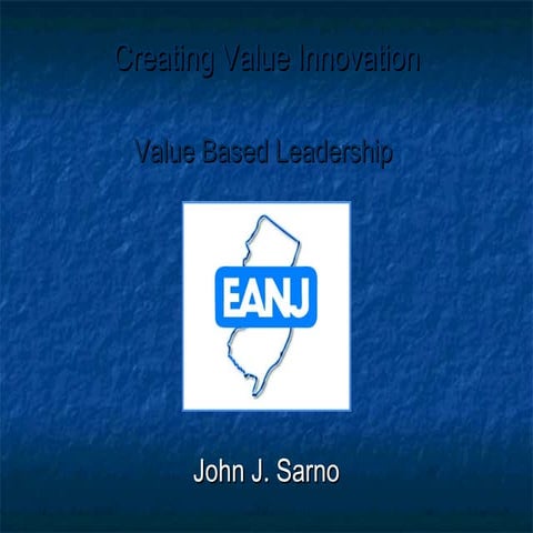 Creating Value Innovation