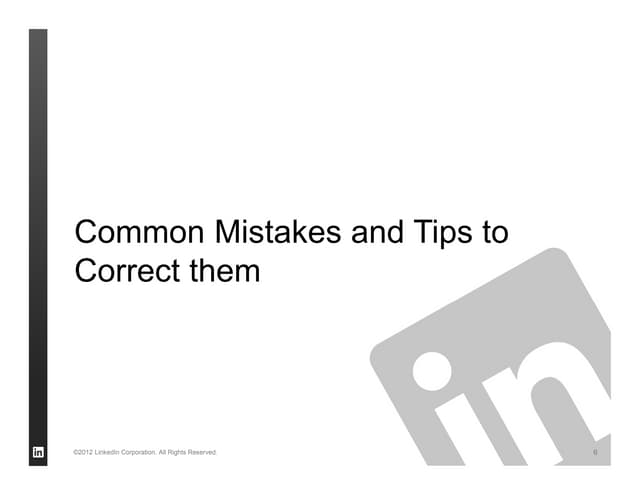 Creating Your LinkedIn Profile