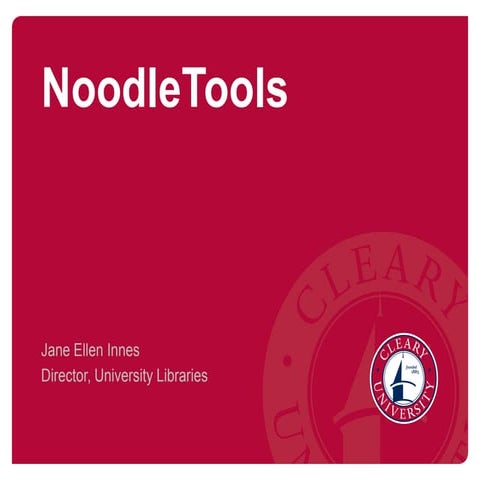 Creating your NoodleTools tools account