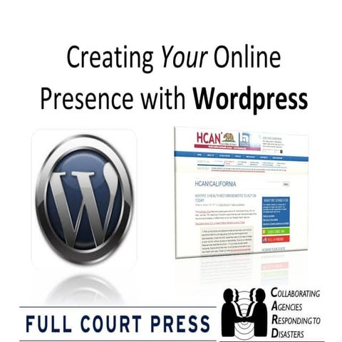 UCBCHL - Guide to creating your online presence with Wordpress 