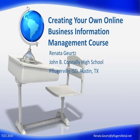 Creating your own online BCIS course