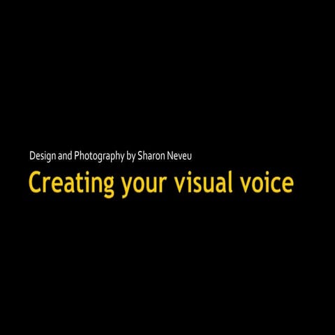 Creating Your Visual Voice