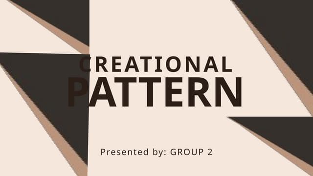 CREATIONAL Pattern                             .pptx