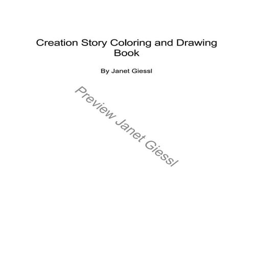 Creation Coloring and Drawing Book Preview | PDF